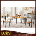 melamine dining table and chair wooden dining table set DS-0261 (1+4)